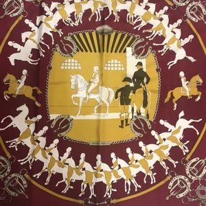 Hermès Silk Scarf Ménage 90cm